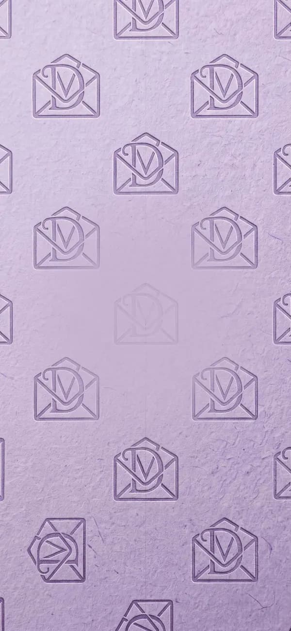 The Lavender Seal envelope, closed